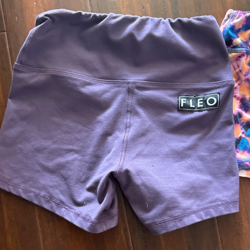 FLEO Purple and Tie-Dye Shorts Set - Picture 3 of 4